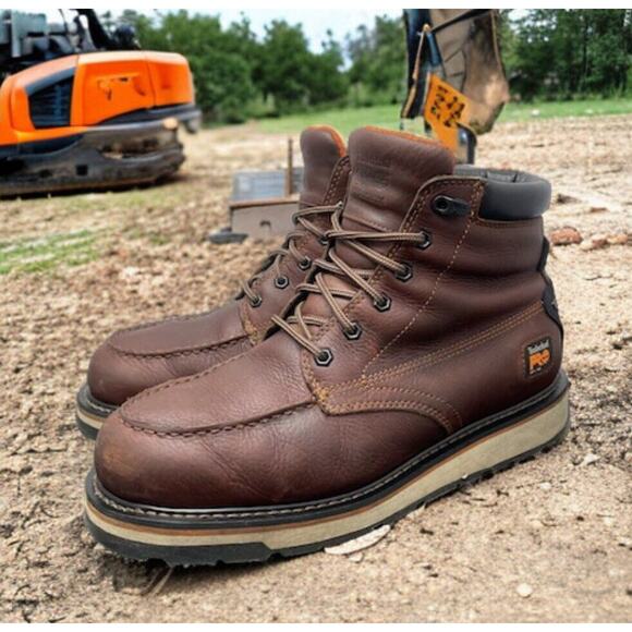 Timberland PRO Gridworks Waterproof Worksite Boots Mens 12 Wide Fast Ship main image 14